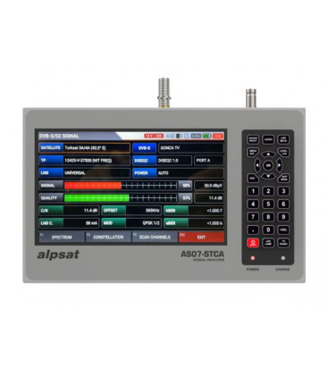 ALPSAT AS07-STCA 4K DVB S-S2 / T-T2 / C / J.83B / ISDB-T COMBO Signal Analyzer